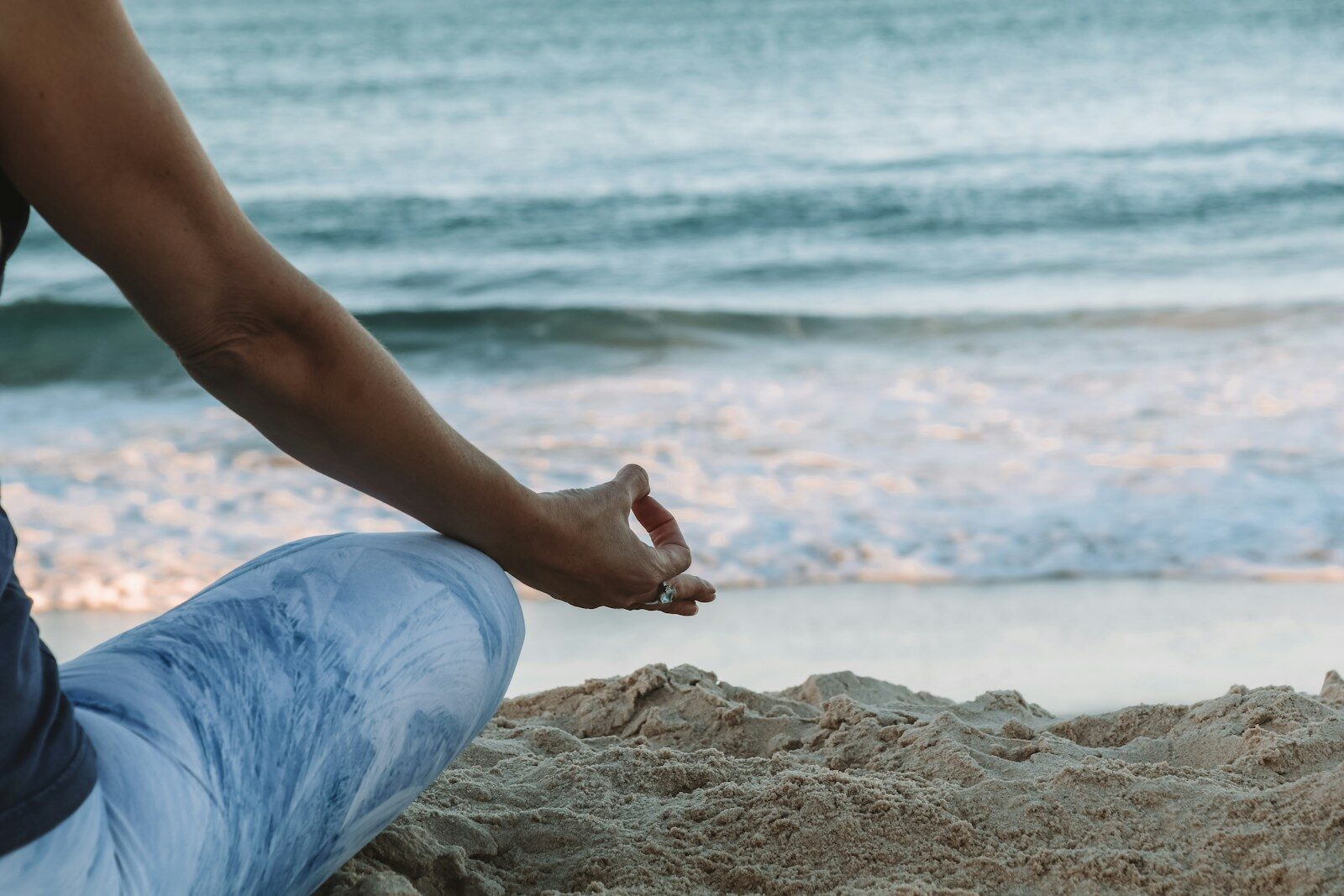 Calm seaside meditation